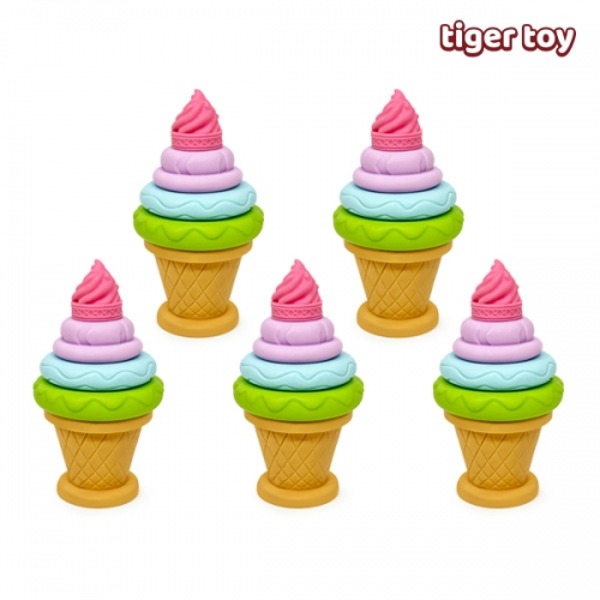 소프트아이스크림만들기세트25p+교구바구니1개(색상랜덤)